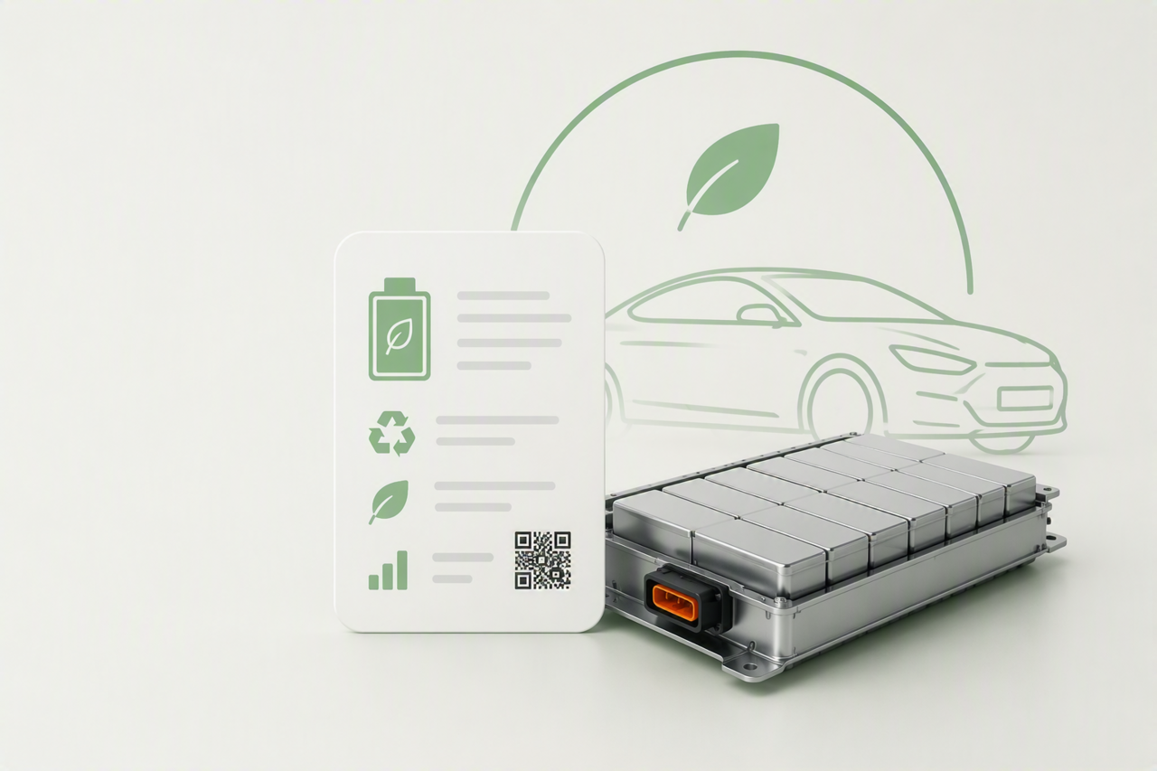 Darstellung einer Traktionsbatterie sowie deren Inhalte auf einem Batteriepass