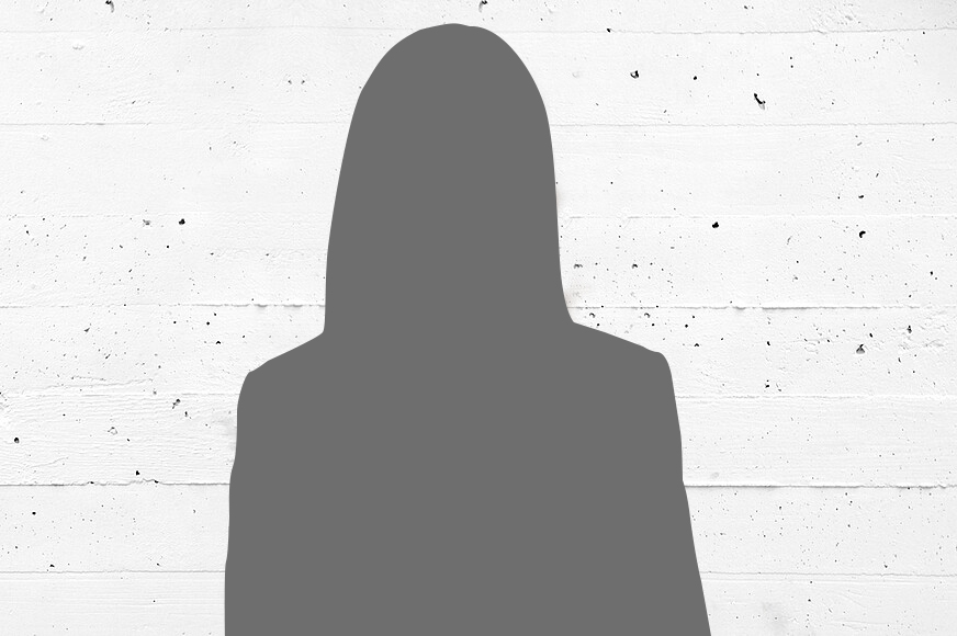 Platzhalter-Portrait für Mitarbeitende von Transformationswissen BW mit Silhouette einer weiblichen Person.